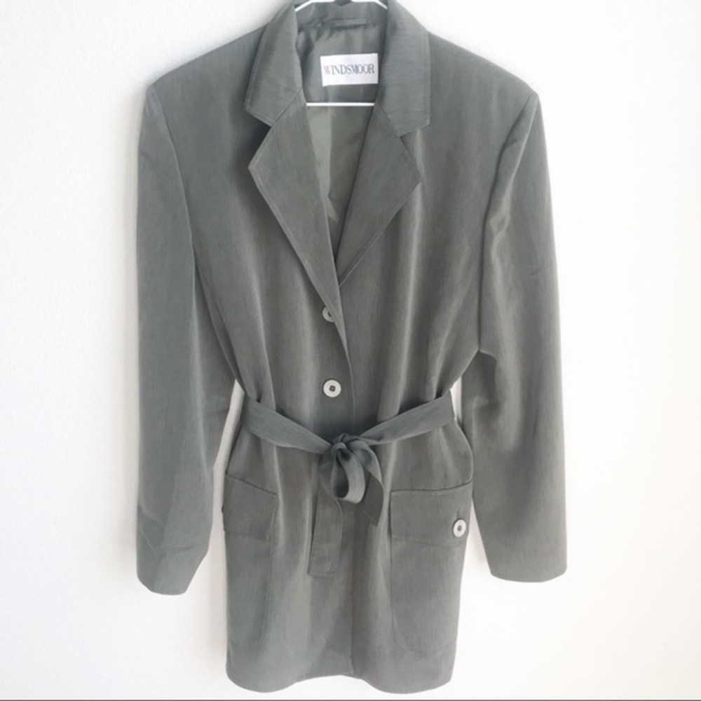 Windsmoor Olive Green Jacket Maxi Skirt Suit Set